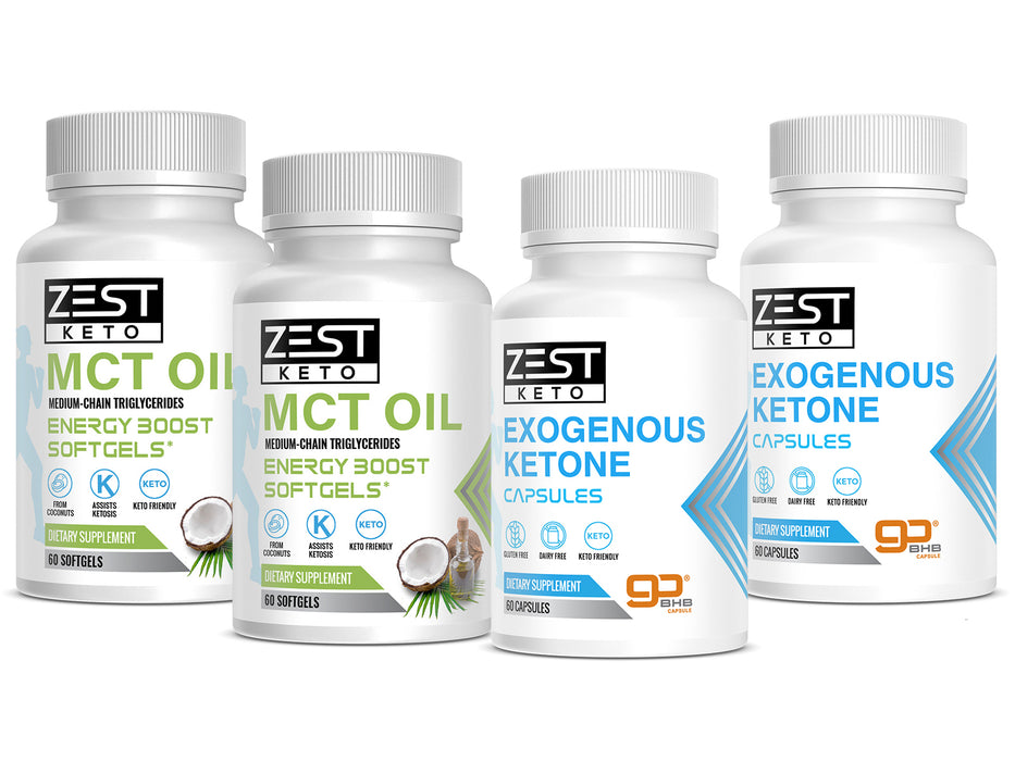 KETO BOOSTER BUNDLE | BHB Exogenous Ketones + MCT Oil Softgels