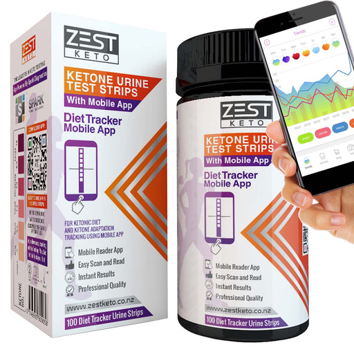 Keto Strips + Diet Tracker App | 100 Strips